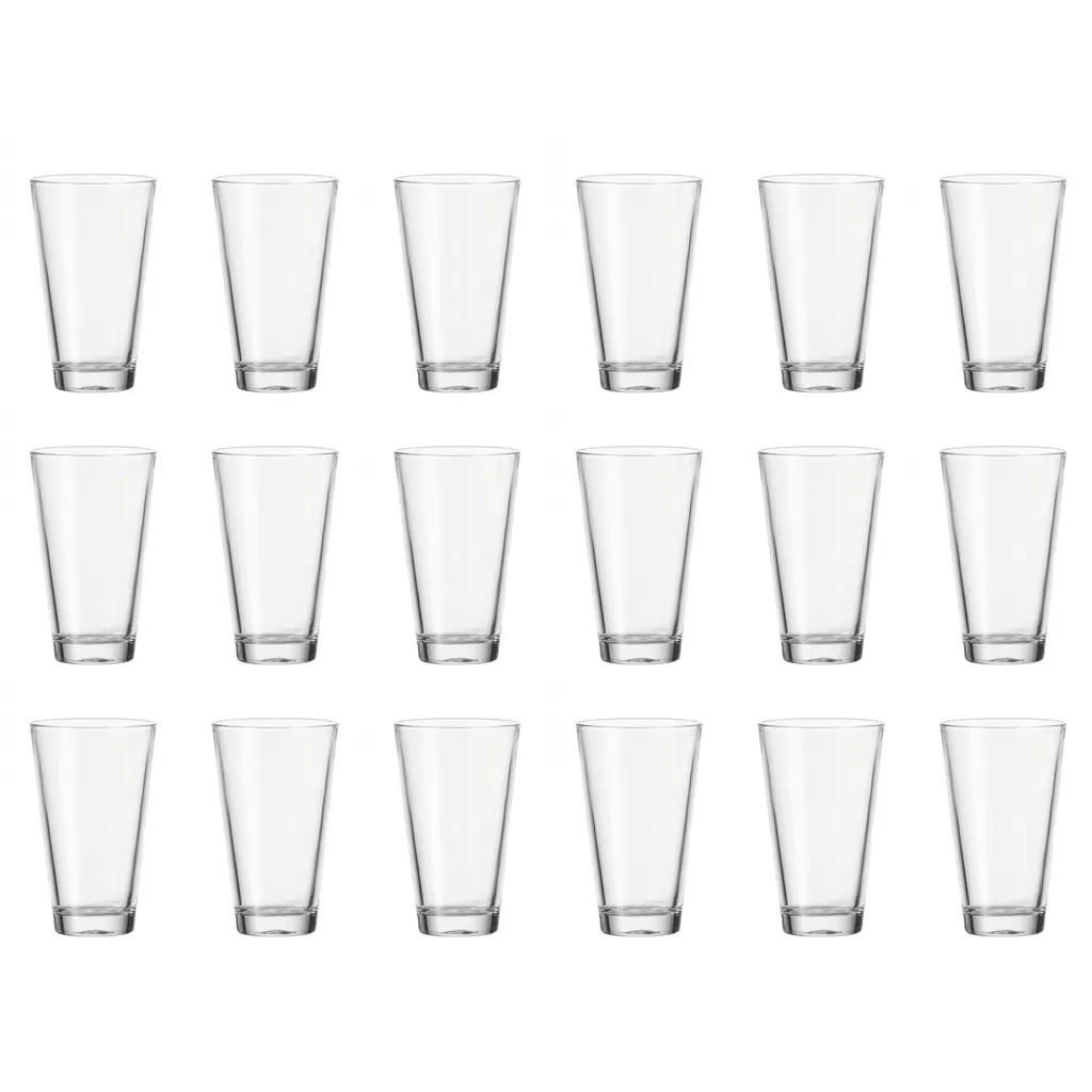 LEONARDO 017206 Ciao Longdrinkbecher, Glas, 300 ml, H 13,2 cm, klar (18 Stück)